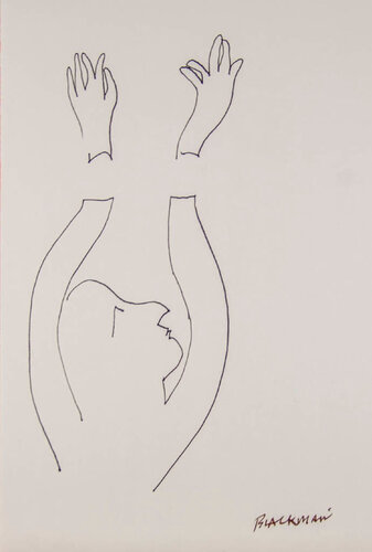 Untitled (Figure Study) van Charles Blackman, Werk op papier te koop op Singulart
