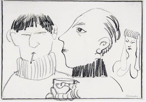 Tea Break by Charles Blackman, Work on Paper for Sale on Singulart