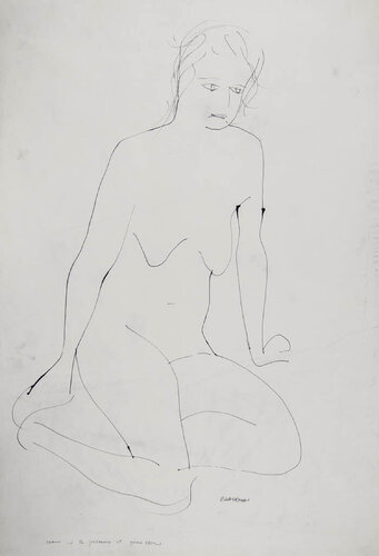 Drawn in the Presence of John Olsen van Charles Blackman, Werk op papier te koop op Singulart