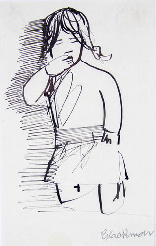 Young Girl von Charles Blackman, Werk auf Papier kaufen auf Singulart