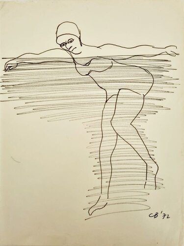 Bather di Charles Blackman, Opera su carta in vendita su Singulart