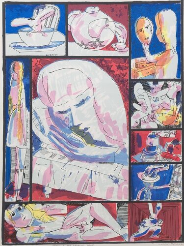 Through the Looking Glass van Charles Blackman, Afdruk te koop op Singulart