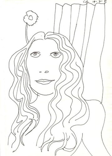 Philippa,  Paris di Charles Blackman, Opera su carta in vendita su Singulart