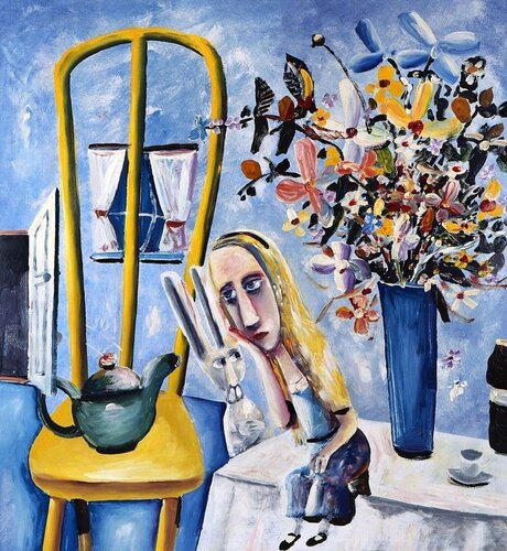 Alice on the Table van Charles Blackman, Afdruk te koop op Singulart