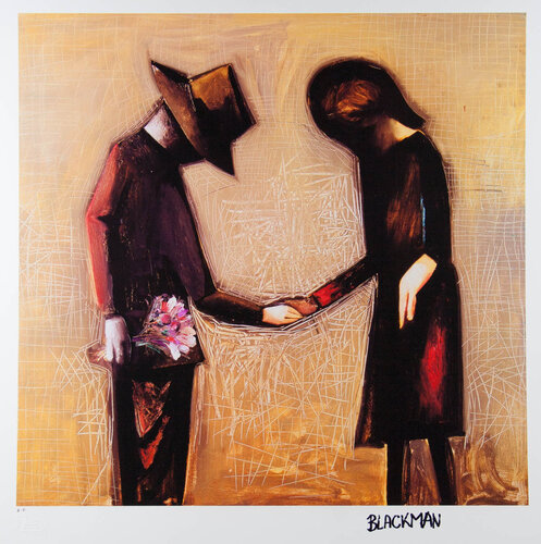 The Meeting van Charles Blackman, Afdruk te koop op Singulart