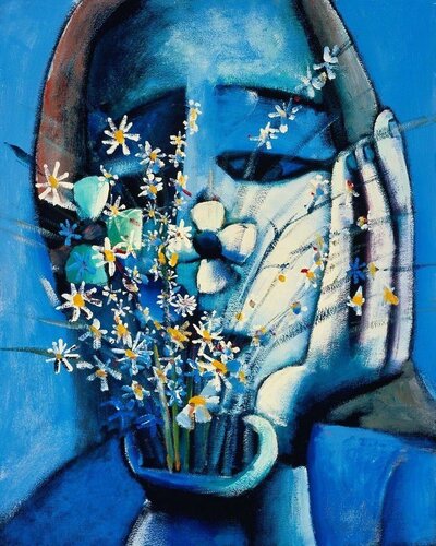 Blue Vase van Charles Blackman, Afdruk te koop op Singulart