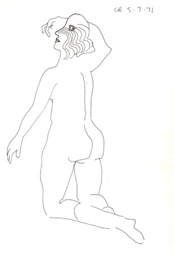 The Muse III van Charles Blackman, Werk op papier te koop op Singulart