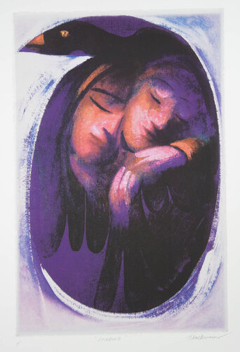 Lovesong von Charles Blackman, Druck kaufen auf Singulart