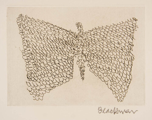 Butterfly Stars (Ribbon) by Charles Blackman, Print for Sale on Singulart