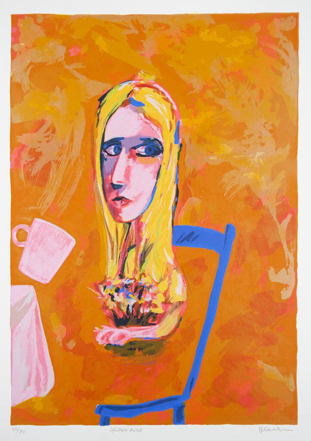 Golden Alice Charles Blackman Stampa in vendita