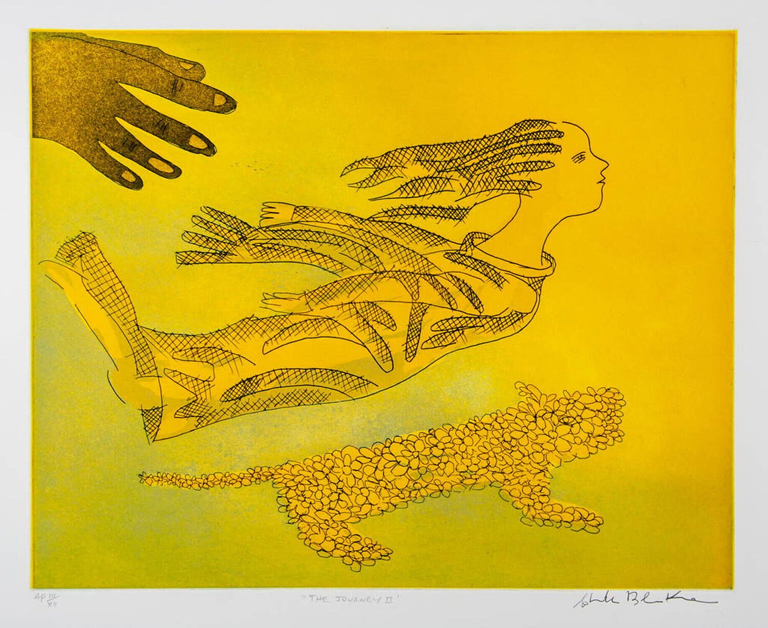 The Journey II Charles Blackman Stampa in vendita