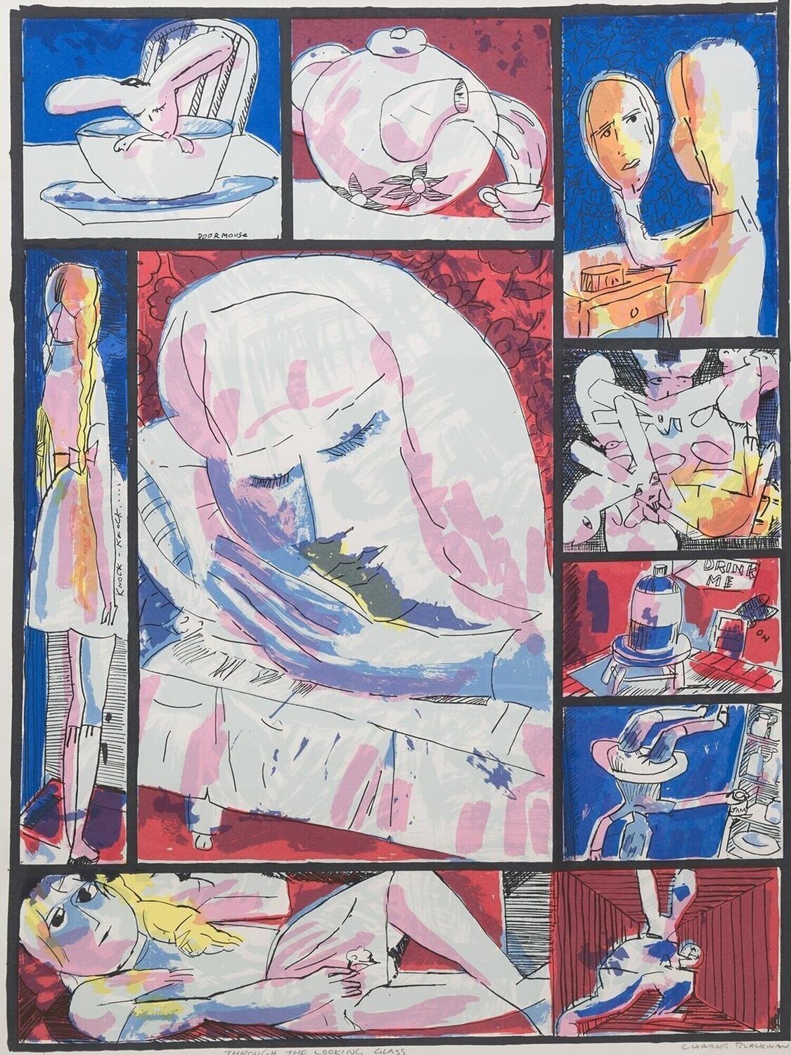 Through the Looking Glass Charles Blackman Afdruk te koop