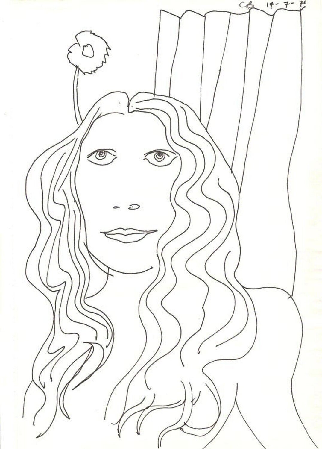 Philippa,  Paris Charles Blackman Opera su carta in vendita