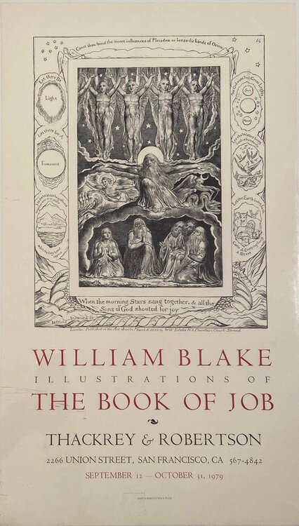William Blake, Illustrations of the Book of Job, Thackrey & Robertson Gallery William Blake