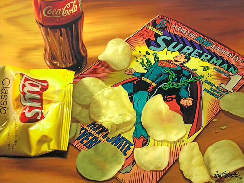 Superchip (large signed giclee on canvas) by Doug Bloodworth, 인쇄 for Sale on Singulart