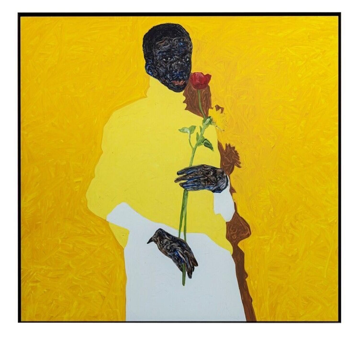 Yellow Turtleneck Amoako Boafo Stampa in vendita
