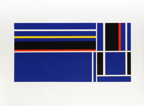 Blue Horizontal von Ilya Bolotowsky, Druck kaufen auf Singulart
