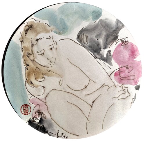 Sissi by Alain Bonnefoit, Work on Paper for Sale on Singulart