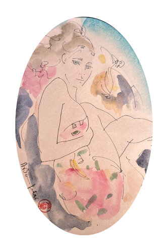 Jane von Alain Bonnefoit, Malerei kaufen auf Singulart