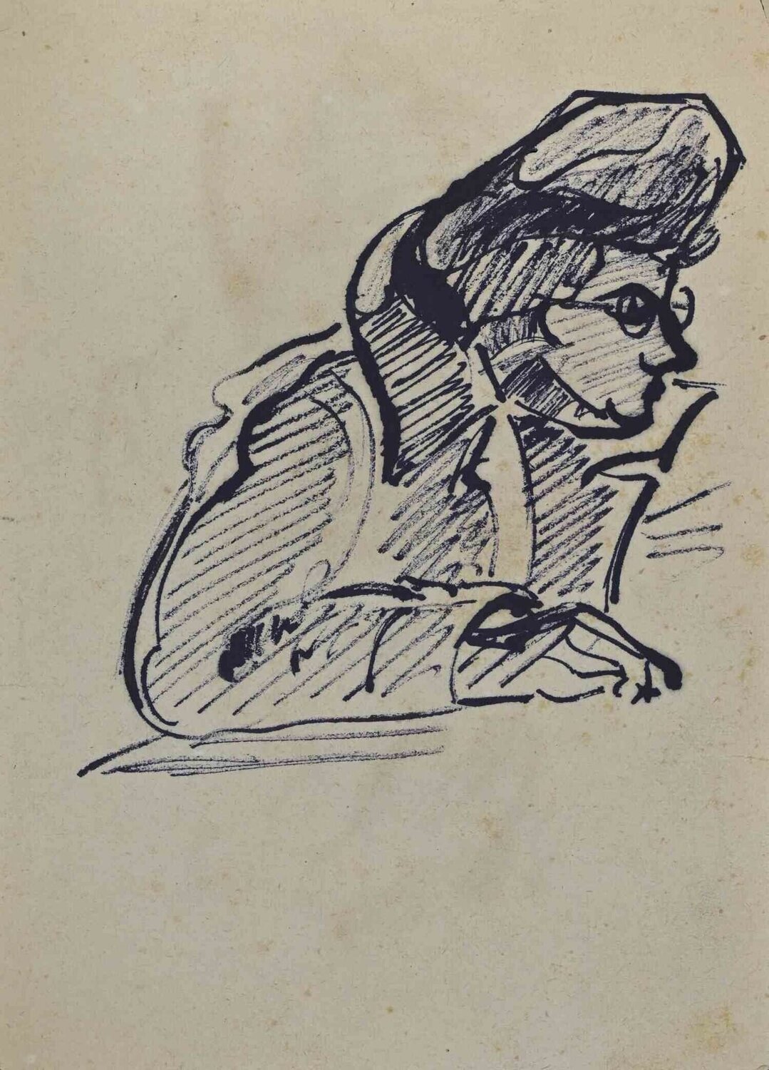 Portrait Francisco Bores Opera su carta in vendita