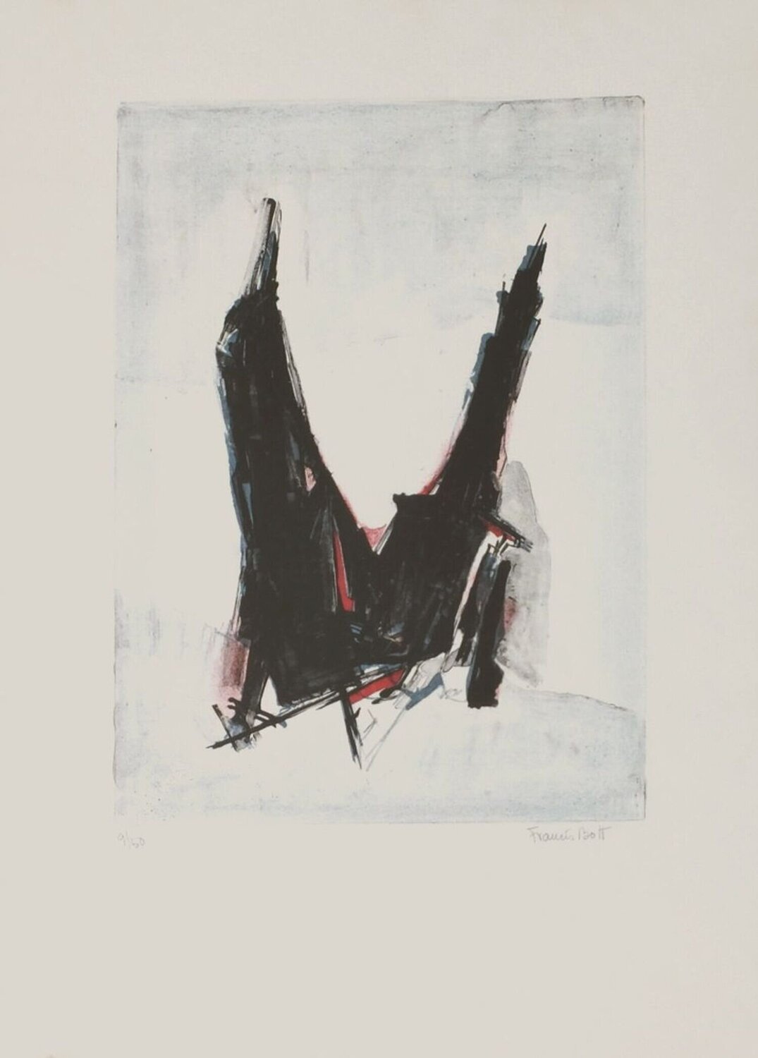 Composition abstraite Francis Bott Édition à vendre