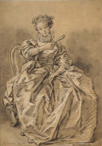 Portrait à l'espagnol von François Boucher, Druck kaufen auf Singulart