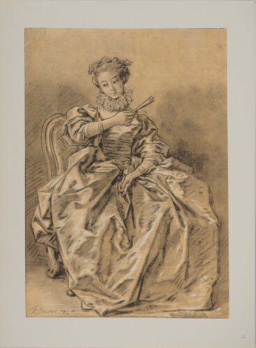 Portrait à l'espagnol di François Boucher, Stampa in vendita su Singulart