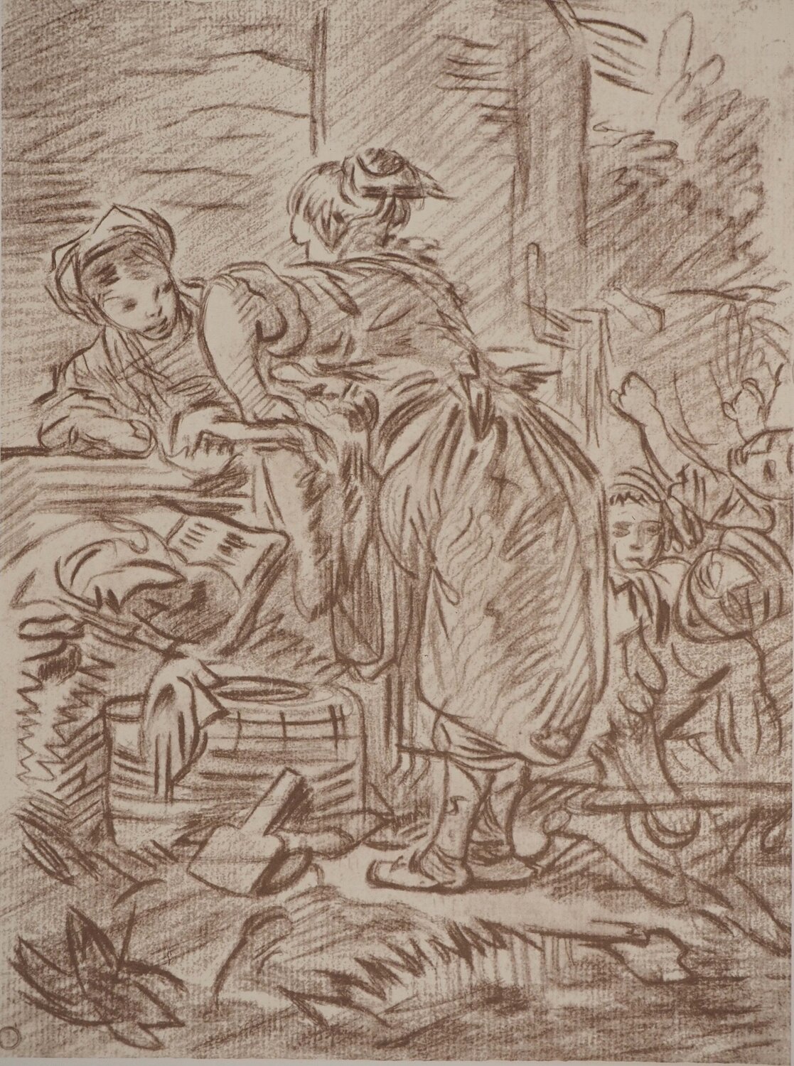 Les laveuses François Boucher Print for sale