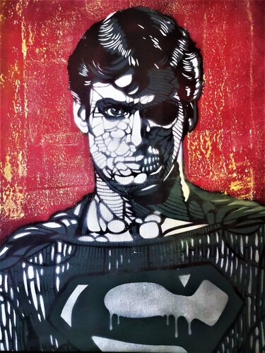 Death of Superman van Dillon Boy, Schilderij te koop op Singulart