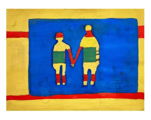 Stripe People von Katherine Bradford, Druck kaufen auf Singulart