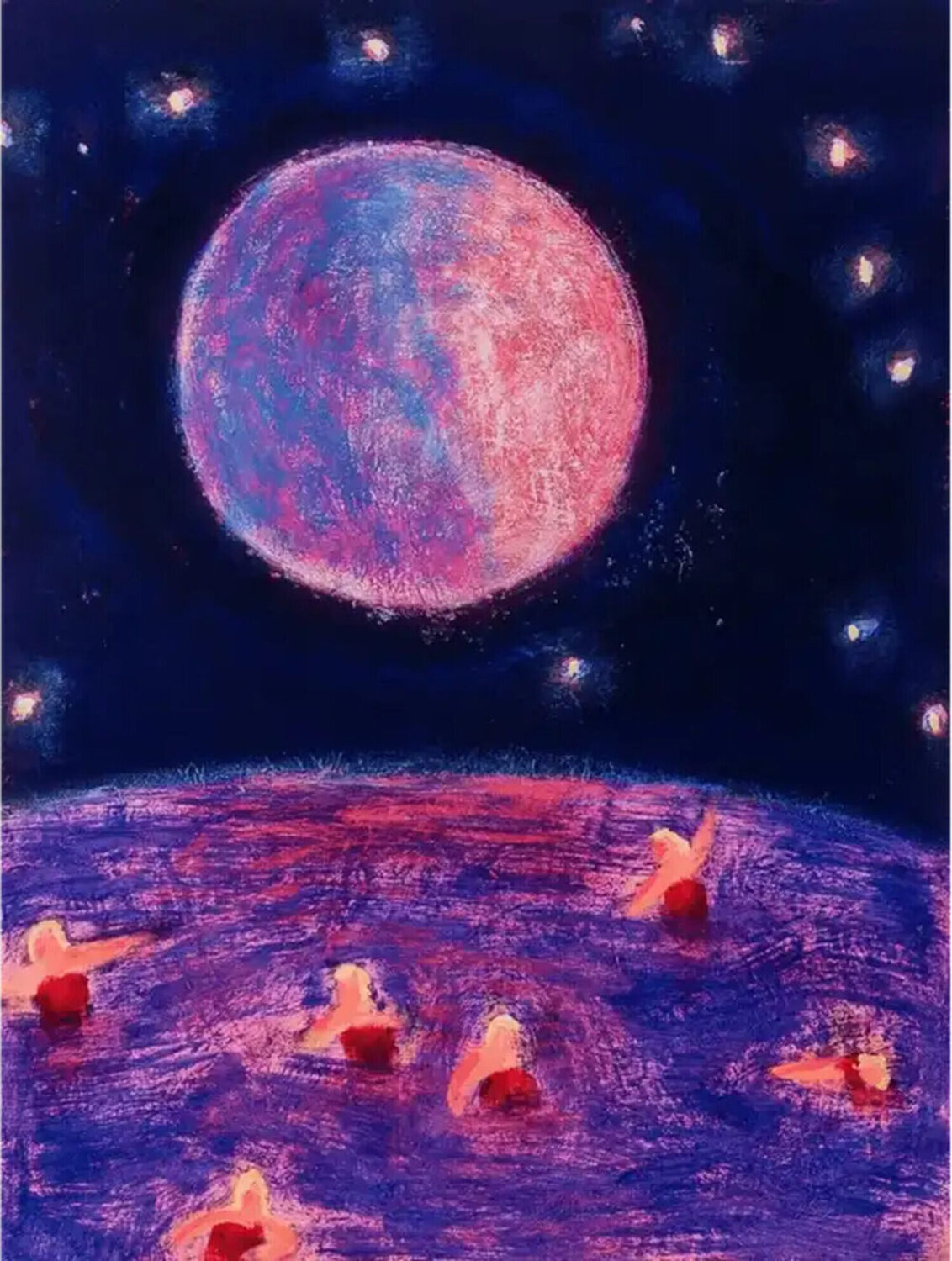 Swim Team Outerspace Katherine Bradford Stampa in vendita