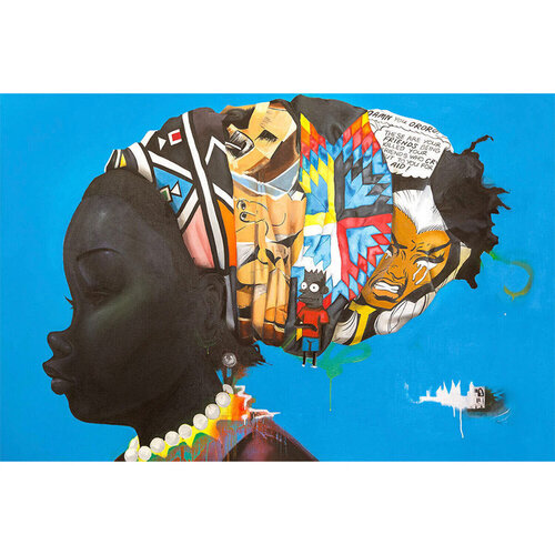 Darker Than The Color Of My True Love's Hair (Dark But Not Bleak) van Hebru Brantley, Afdruk te koop op Singulart
