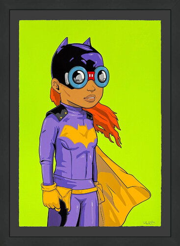 Batgirl (framed, hand signed screen print) by Hebru Brantley, Print for Sale on Singulart