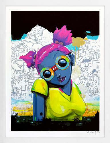 No Gardens Pt. II, Screen Print, Signed Edition of 75, Framed, Street Art by Hebru Brantley, Print for Sale on Singulart