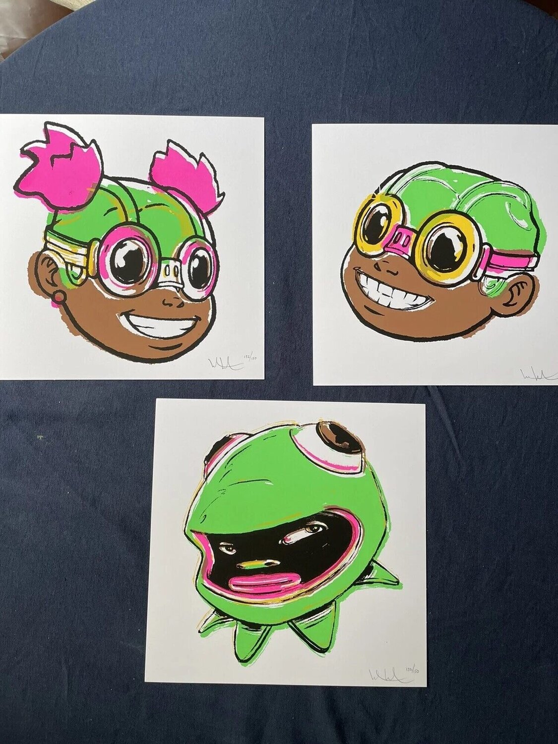 LILAC, SMILE and PHIBBY set Hebru Brantley Druck zu verkaufen