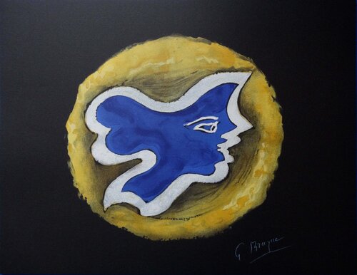 Antigone, Lithographie signée Georges Braque