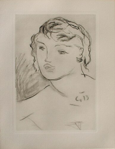 Portrait de femme par Georges Braque, Édition en vente sur Singulart