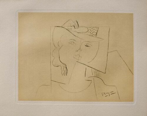Couple moderne, Héliogravure, 1950 Georges Braque