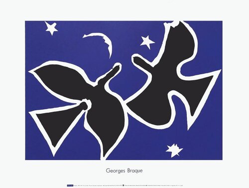 Les oiseaux (partie centrale) Georges Braque