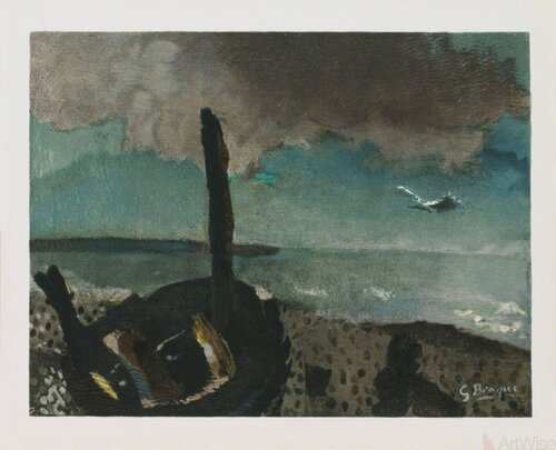 Boat on a Shore in Brittany by Georges Braque, Print for Sale on Singulart