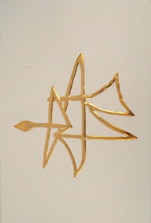 Couple de colombes géométriques Georges Braque