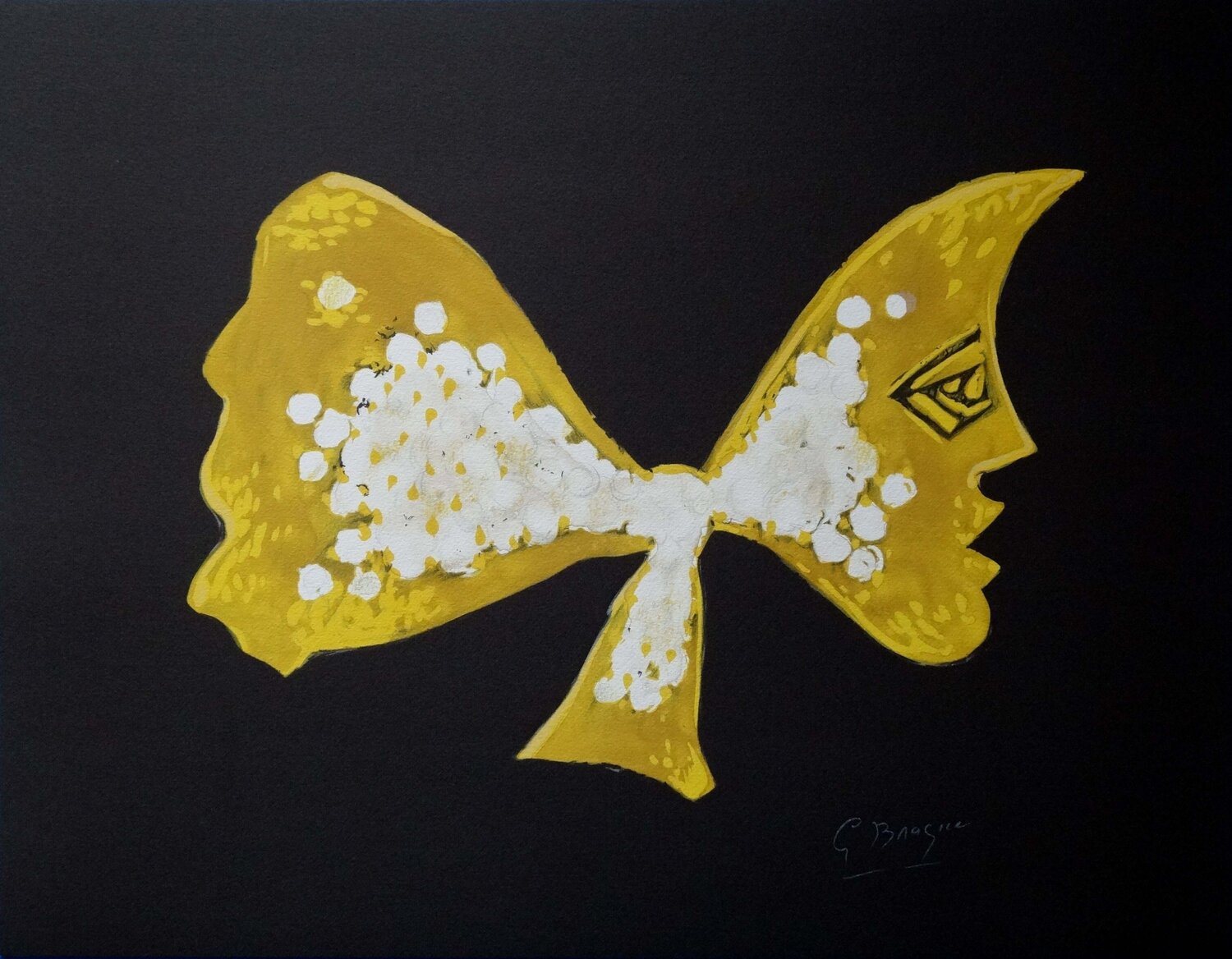Déesse de la Lune, Sélène, Lithographie signée Georges Braque Édition à vendre