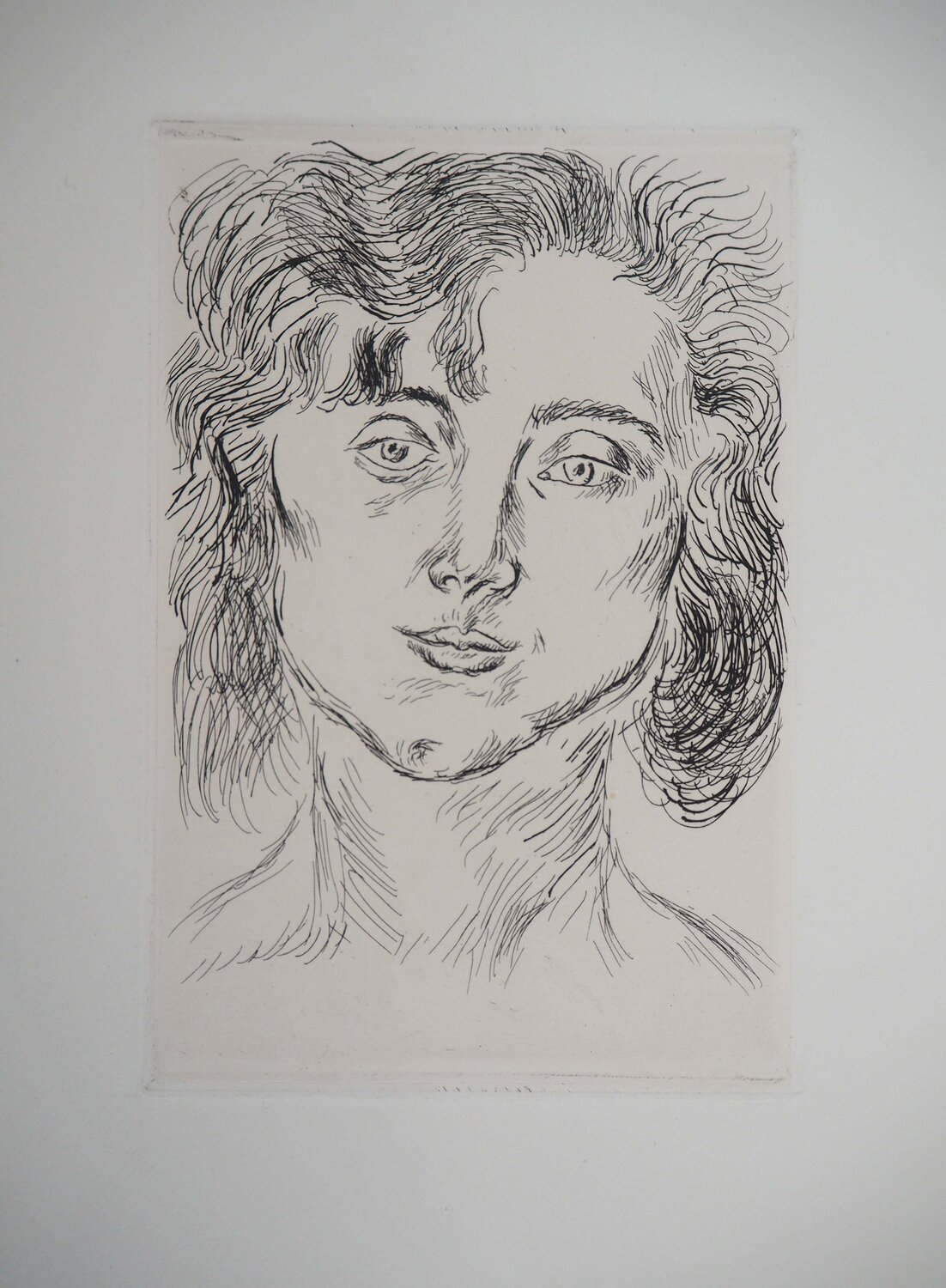 Portrait de femme Georges Braque Print for sale