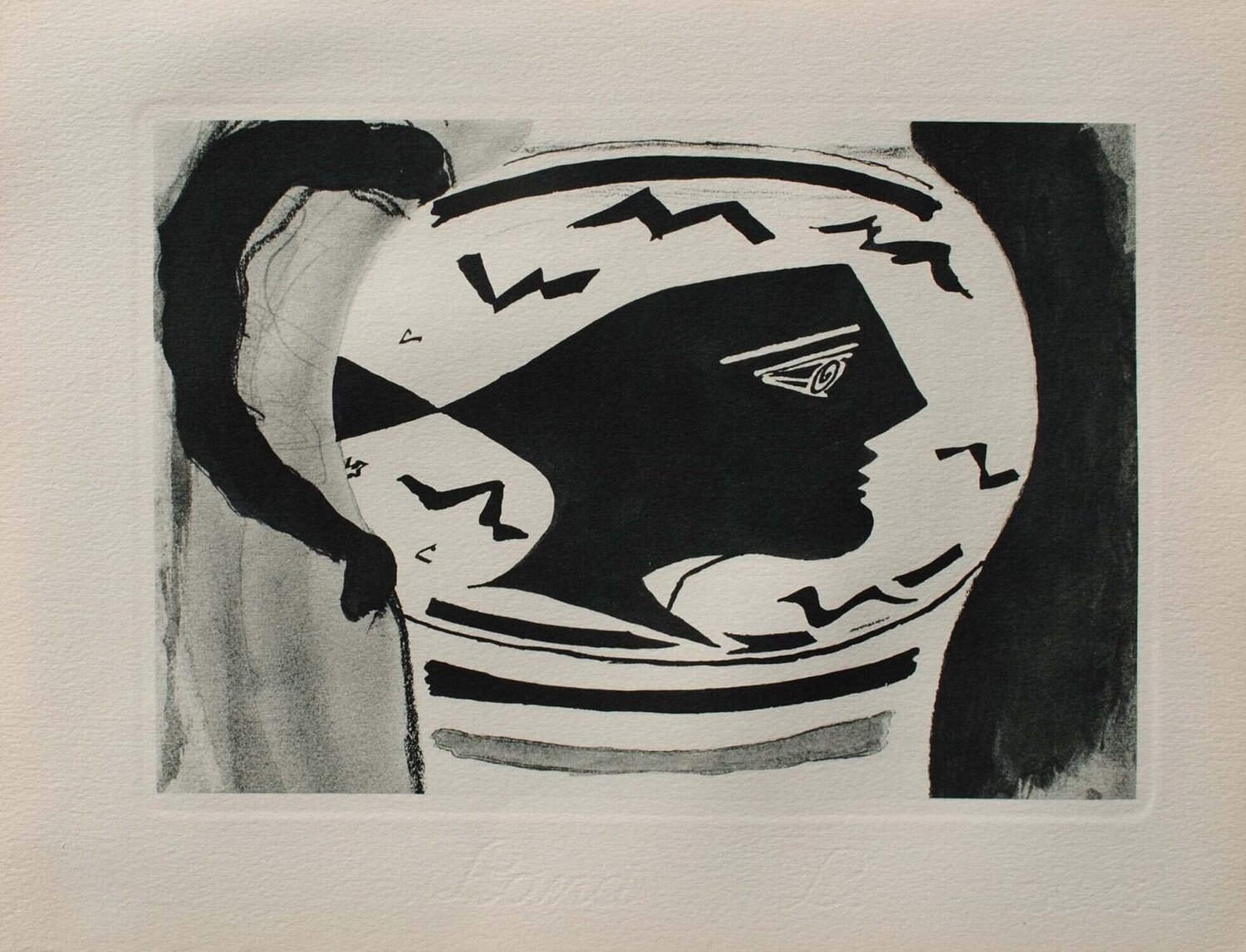 Le vase grec, Héliogravure, 1950 Georges Braque Afdruk te koop