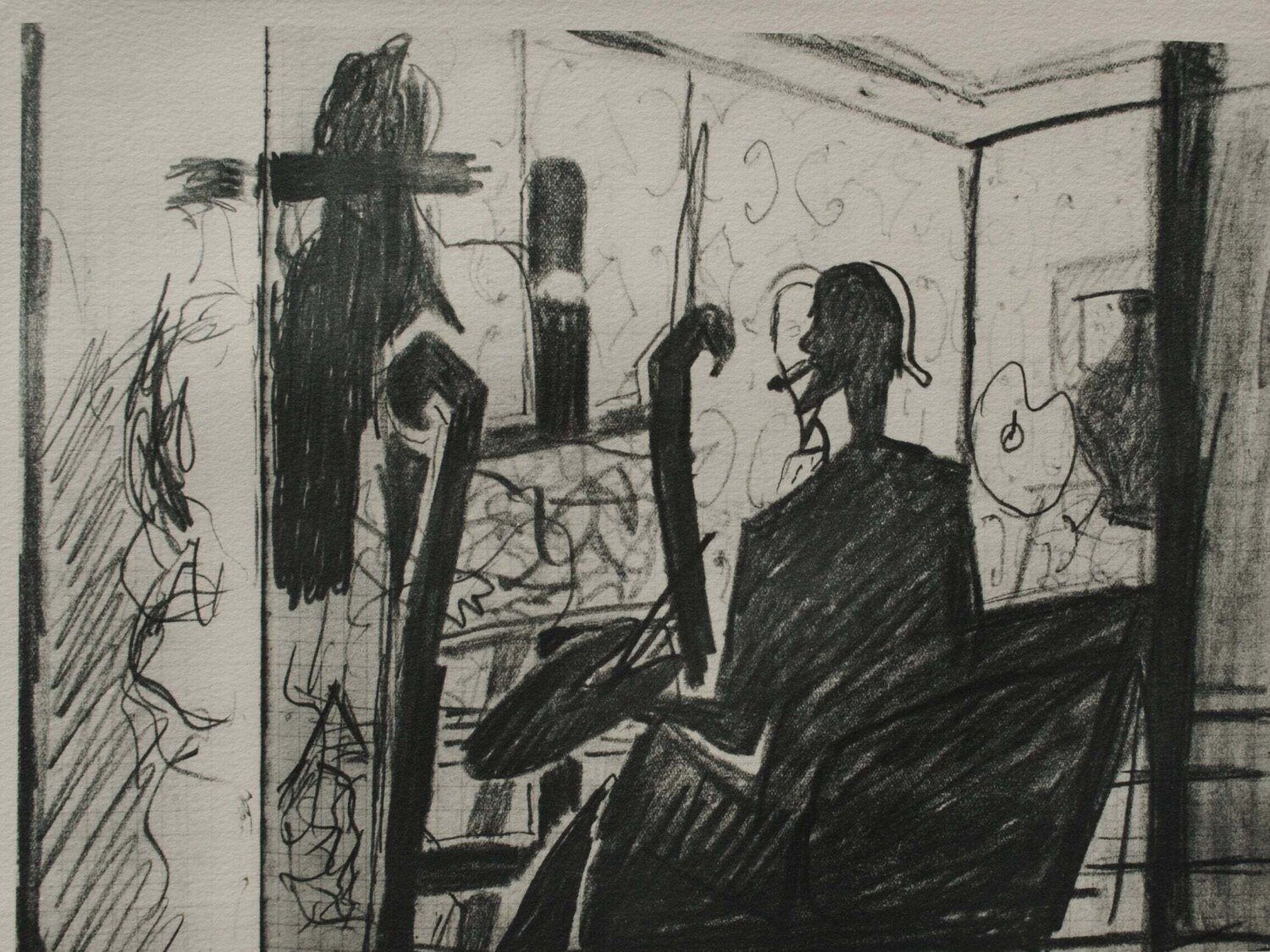 L'atelier du peintre Georges Braque