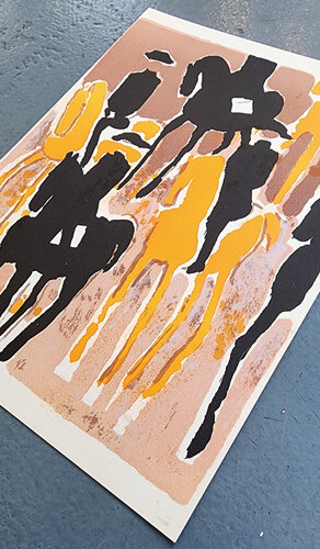 Le Cadre Noir by Andre Brasilier, Print for Sale on Singulart
