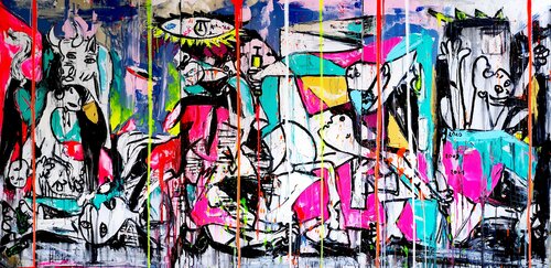 Guernica of 21st century di Antoni Dragan, Pittura in vendita su Singulart