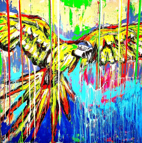 Your wings exist, fly! van Antoni Dragan, Schilderij te koop op Singulart