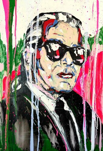 Karl Lagerfeld Milano von Antoni Dragan, Malerei kaufen auf Singulart