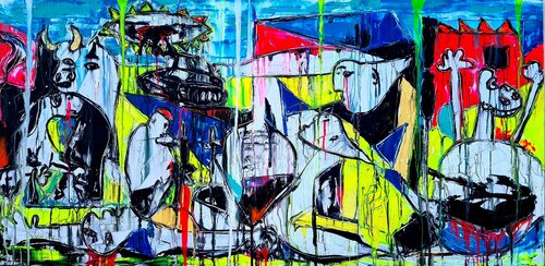 Guernica in Kiev de Antoni Dragan, Pintura a la venta en Singulart